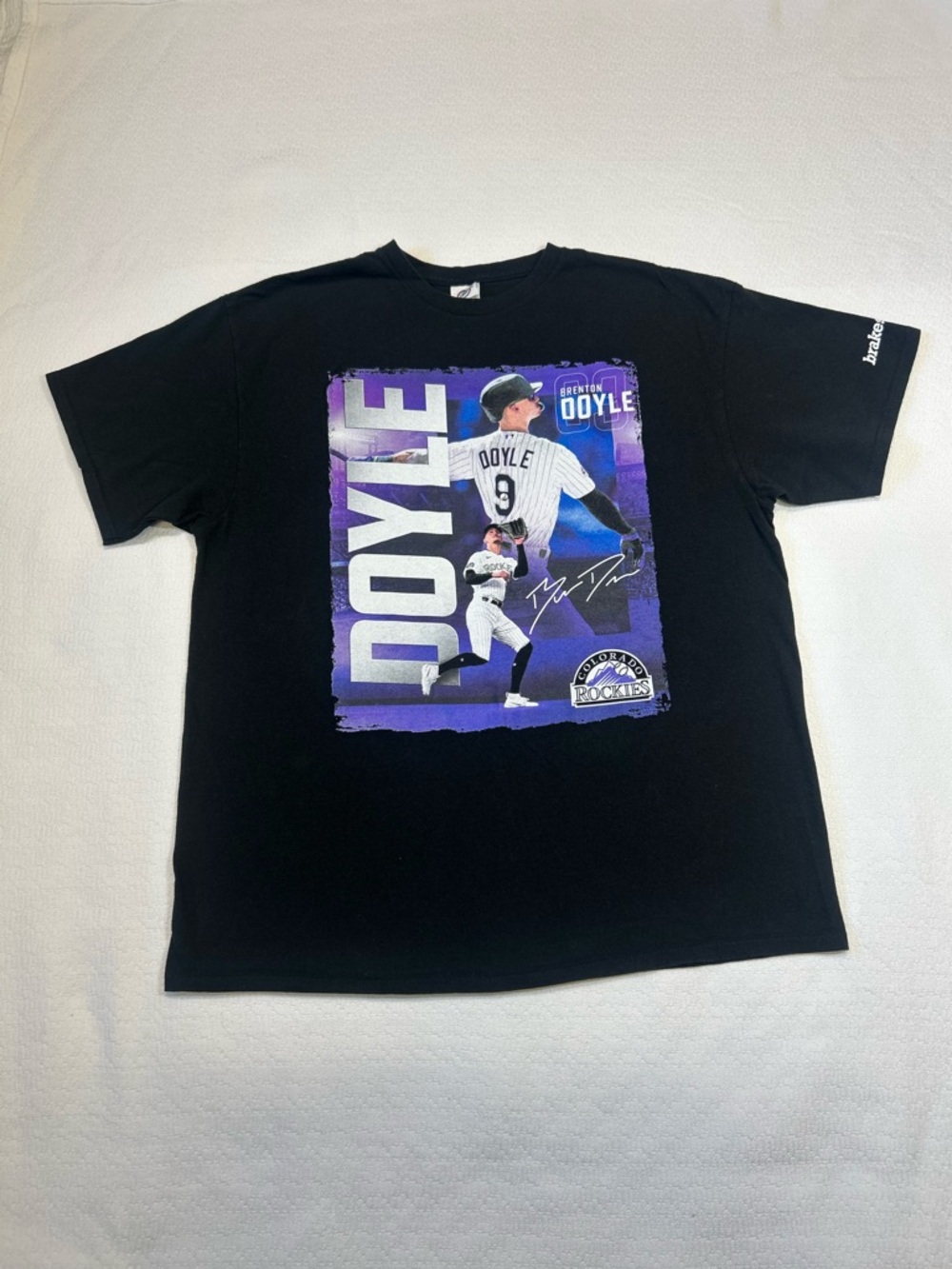 Colorado Rockies Brenton Doyle Graphic T Shirt XL MLB Black